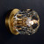JRS Balle Be Crystal Petite Single Sconce and Flushmount Brass