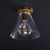 JRS Funnel Flushmount/Wall sconce Brass
