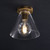 JRS Funnel Flushmount/Wall sconce Brass