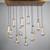 JRS Rachael Linear Chandelier 48" Brass 