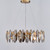 Smoked Crystal Round Chandelier 8 Lights