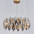 Smoked Crystal Round Chandelier 8 Lights