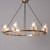  Noze Chandelier 8 Light Brass 