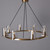 Noze Chandelier 8 Light Brass