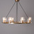 Noze Chandelier 8 Light Brass