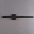 Front view of an unlit Antoni Picture Light Bronze, showing the tubular light head with a bronze finish and the central section connecting it to the round base.