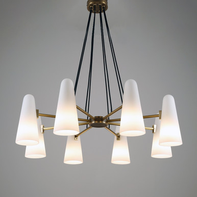 Bianco Chandelier 8 Lights Brass - JimmyRaiden LLC