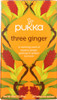 PUKKA HERBS: Three Ginger Herbal Tea, 20 bg New