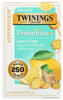 TWINING TEA: Probiotic Tea Lemon Ginger, 18 bg New