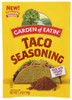 GARDEN OF EATIN: Mix Seasoning Taco, 1.4 OZ New