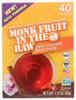 IN THE RAW: Monk Fruit Keto Packets, 1.12 oz New