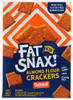 FAT SNAX: Crackers Cheddar, 4.25 oz New