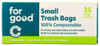 FOR GOOD: Small Trash Bags, 25 ct New