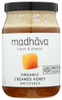 MADHAVA: Organic Very Raw Honey, 22 oz New