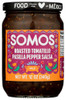 SOMOS: Roasted Tomatillo Pasilla Pepper Salsa, 12 oz New