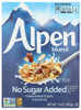 ALPEN: Muesli Cereal No Sugar Added, 14 oz New