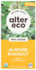 ALTER ECO: Almond Blackout Dark Chocolate Bar, 2.65 oz New