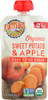 EARTHS BEST: Sweet Potato Apple Baby Food Puree, 4 oz New