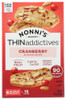 NONNIS: Cranberry Almond Thin Cookies, 4.44 oz New