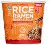 LOTUS FOODS: Spicy Kimchi Rice Ramen Noodle Soup With Freeze Dried Chunky Veggies, 1.98 oz New