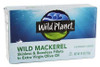 WILD PLANET: Mackerel Wild Fillet in Extra Virgin Olive Oil, 4.4 oz New