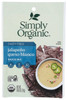 SIMPLY ORGANIC: Dairy Free Jalapeño Queso Blanco Sauce Mix, 0.85 oz New