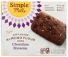 SIMPLE MILLS: Soft Baked Almond Flour Chocolate Brownie, 5.99 oz New