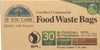 IF YOU CARE: 3 Gallon Compostable Food Waste Bags, 30 bg New