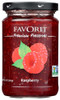 FAVORIT: Preserve Raspberry, 12.3 oz New