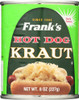FRANKS: Hot Dog Sauerkraut, 8 oz New