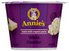 ANNIE'S HOMEGROWN: White Cheddar Microwavable Macaroni & Cheese Cup, 2.01 Oz New