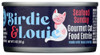 BIRDIE & LOUIE: Seafood Sunday Tuna and Shrimp Wet Cat Food Gourmet Entrees, 3 oz New