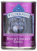 BLUE BUFFALO: Wilderness Adult Dog Food Beef and Chicken Grill, 12.50 oz New