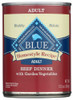 BLUE BUFFALO: Homestyle Recipe Adult Dog Food Beef Dinner with Garden Vegetables, 12.5 oz New