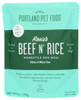 PORTLAND PET FOOD COMPANY: Rosies Beef N Rice Meal Pouch, 9 oz New