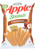 SENSIBLE PORTIONS: Straws Cinnamon Apple, 6 oz New