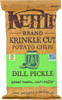 KETTLE FOODS: Dill Pickle Krinkle Cut Potato Chips, 5 oz New