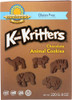 KINNIKINNICK: Gluten Free KinniKritters Chocolate Animal Cookies, 8 oz New