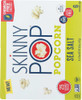 SKINNY POP: Popcorn Sea Salt Microwave, 16.8 oz New