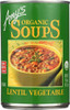 AMY'S: Organic Lentil Vegetable Soup, 14.5 oz New