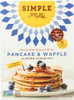 SIMPLE MILLS: Gluten Free Pancake & Waffle Almond Flour Mix, 10.7 oz New