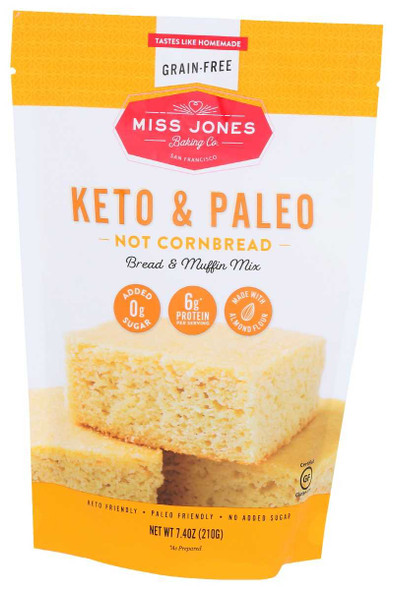 MISS JONES BAKING CO: Not Cornbread Bread Muffin Mix, 7.4 oz New
