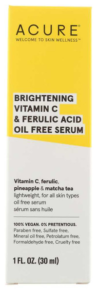 ACURE: Brightening Vitamin C and Ferulic Acid Serum, 1 fo New