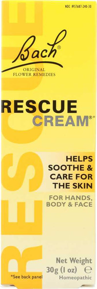 BACH ORIGINAL FLOWER REMEDIES: Rescue Cream, 1 oz New