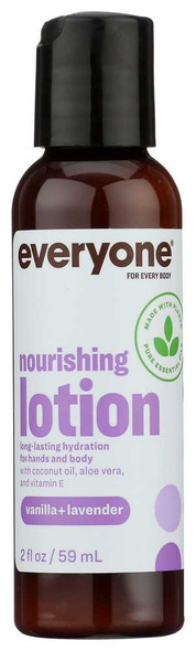 Everyone: Vanilla + Lavender Travel Size 2in1 Lotion, 2 fo New