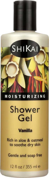 SHIKAI: All Natural Moisturizing Shower Gel Vanilla, 12 Oz New