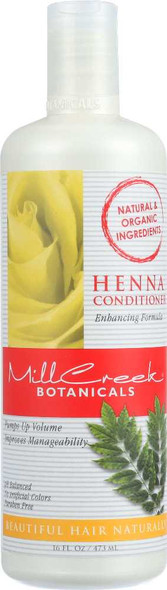 MILL CREEK: Henna Conditioner Enhancing Formula, 16 oz New