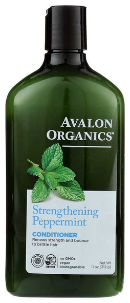 AVALON ORGANICS: Conditioner Strengthening Peppermint, 11 oz New