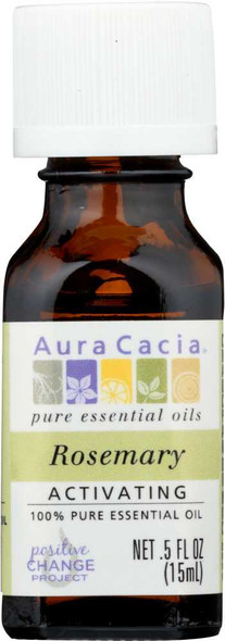 AURA CACIA: 100% Pure Essential Oil Rosemary, 0.5 Oz New