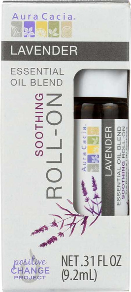 AURA CACIA: Oil Essential Roll-on Lavender, 0.31 oz New